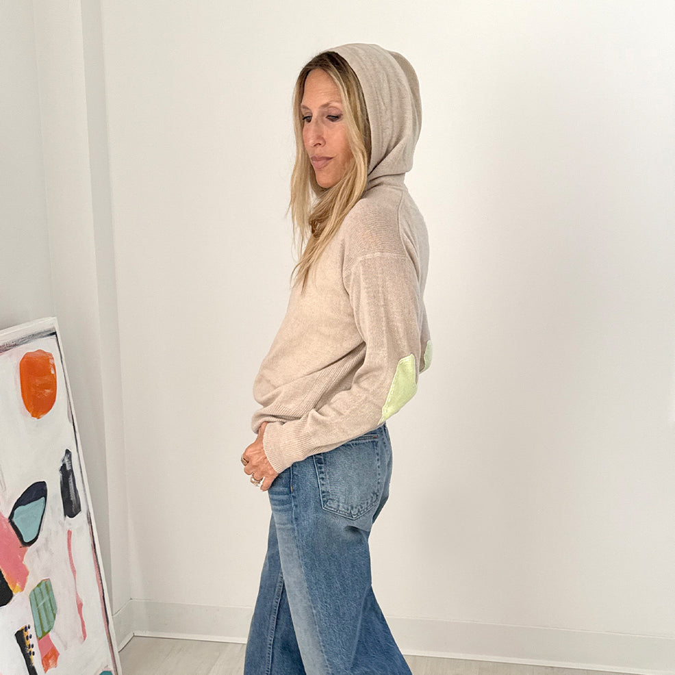 Kerri Rosenthal Hoodie Smiley Sweater