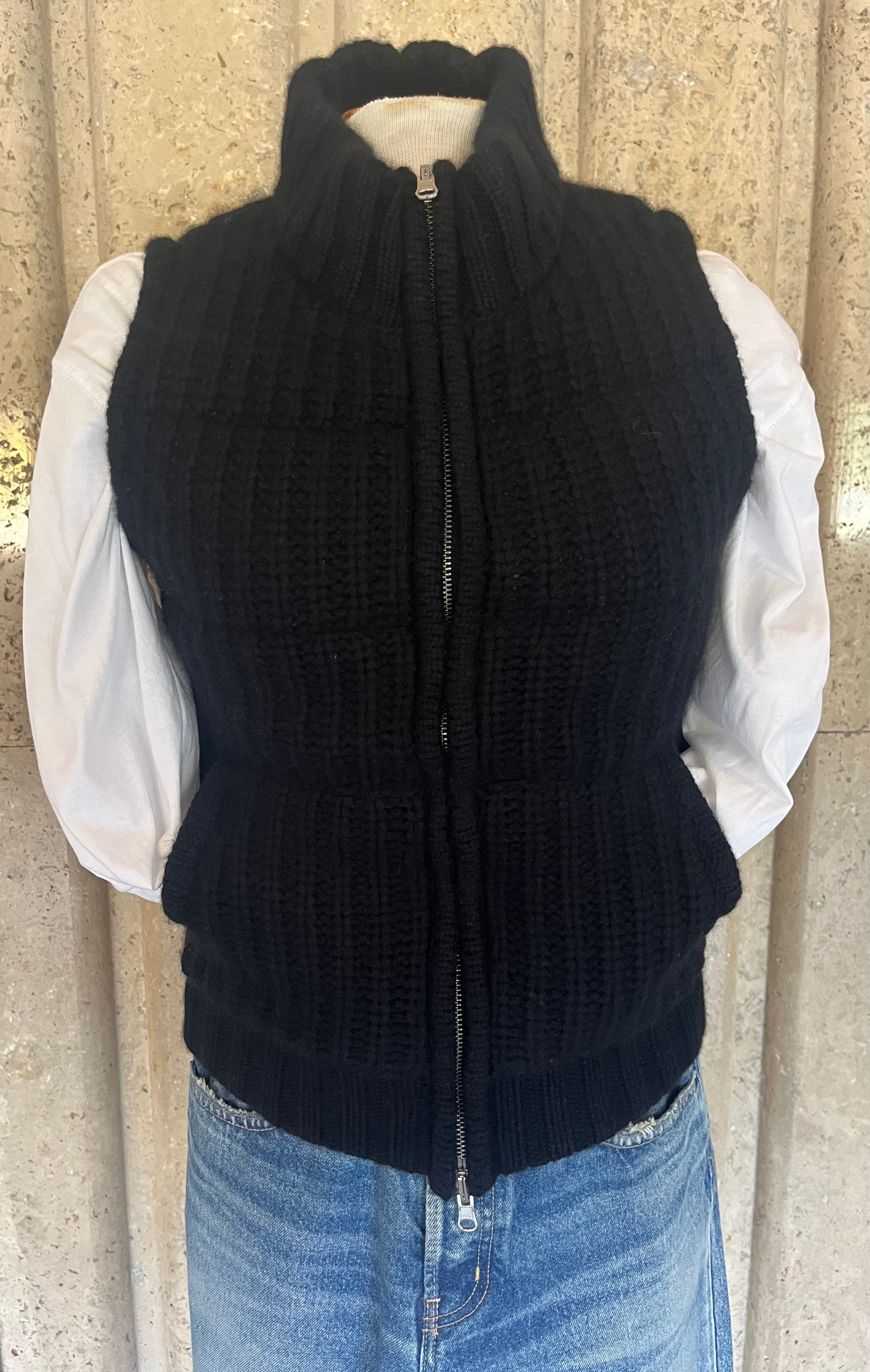 Henry Christ Cable Reversible Cashmere Vest