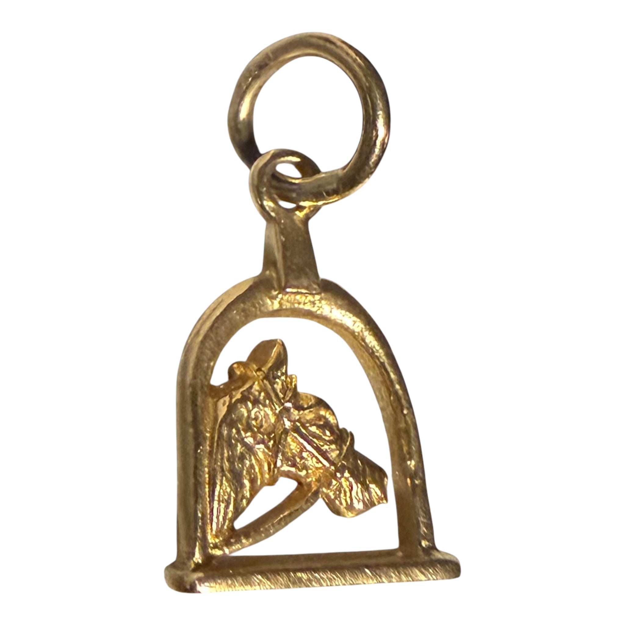 Vintage 14KT Horse Head Stirrup Charm