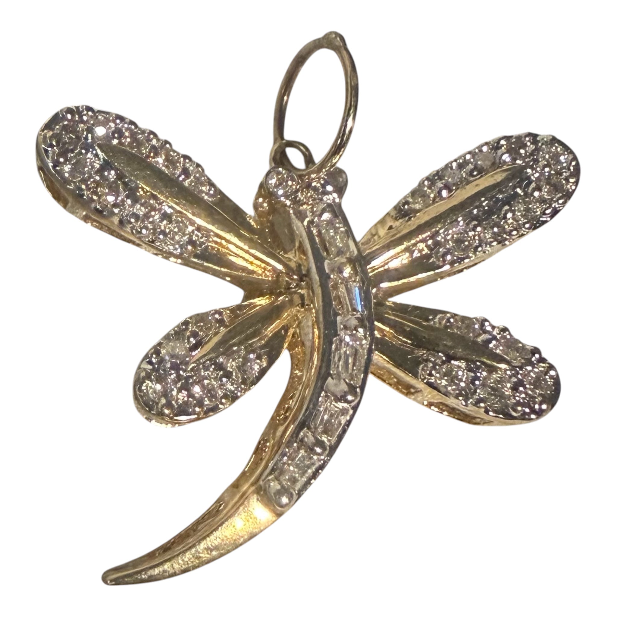 Vintage 14KT Gold & Diamond Charm