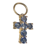 S.Row Designs Sapphire Cross Charm