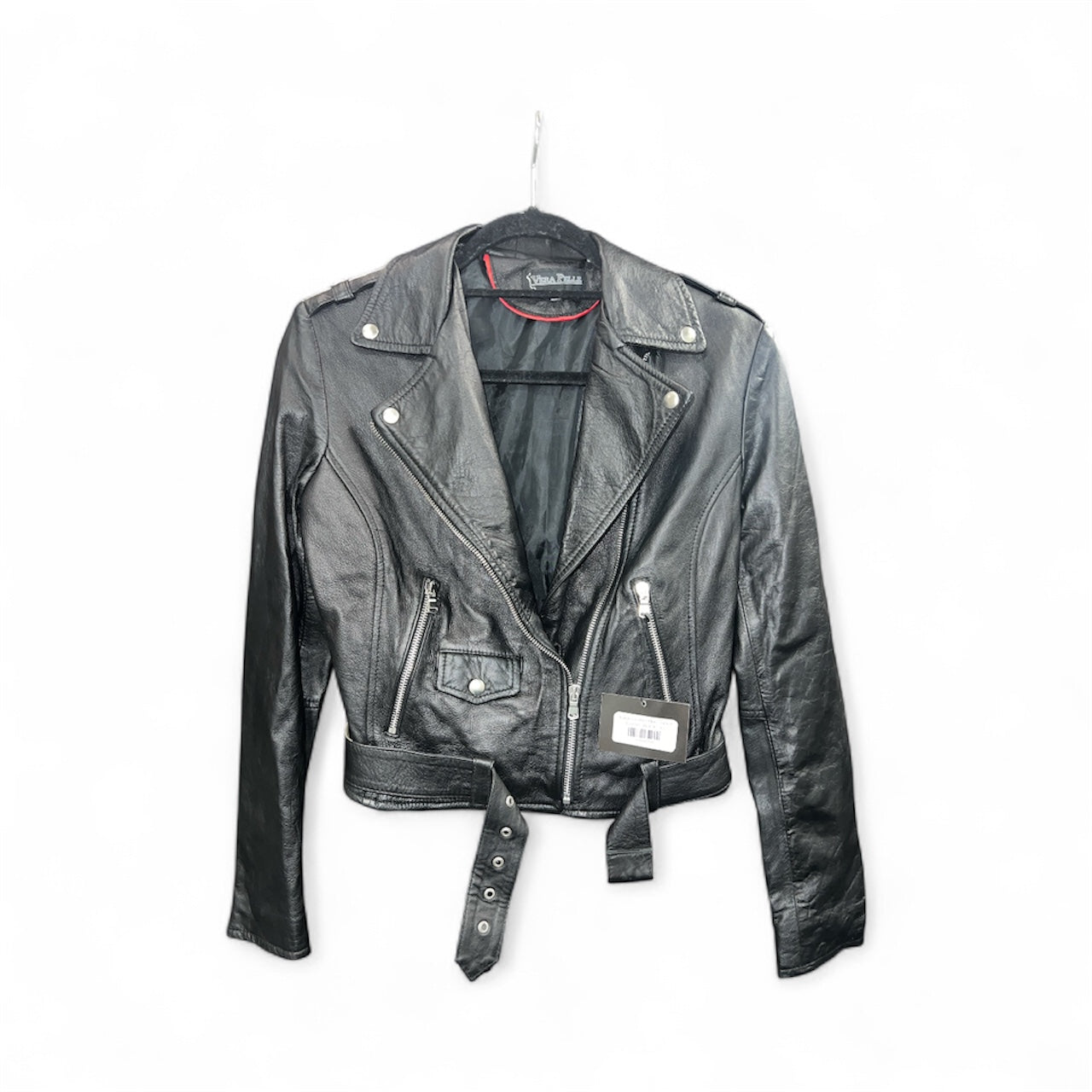 Vera Pelle Italian Leather Moto Jacket