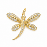 Vintage 10KT Gold & Diamond Charm