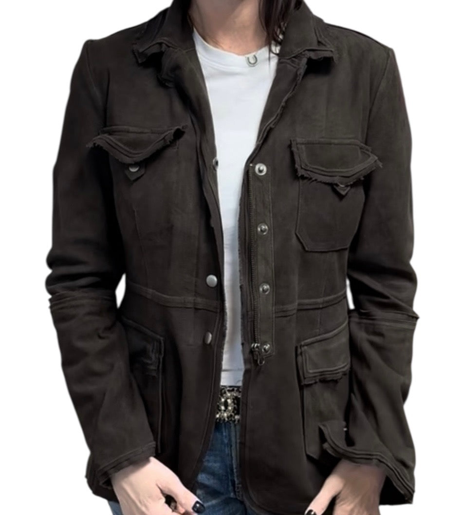 Jakett Meryl Washed Suede Jacket
