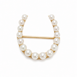 Vintage 14KT Horseshoe Pin with Pearls
