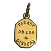 Vintage 14KT Gold Do Not Disturb Charm