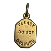 Vintage 14KT Gold Do Not Disturb Charm