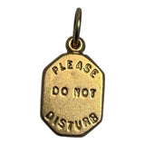 Vintage 14KT Gold Do Not Disturb Charm