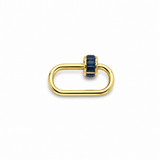 S.Row Designs 14KT Gold & Sapphire Carabiner Lock