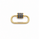 S.Row Designs 14KT Gold & Sapphire Carabiner Lock