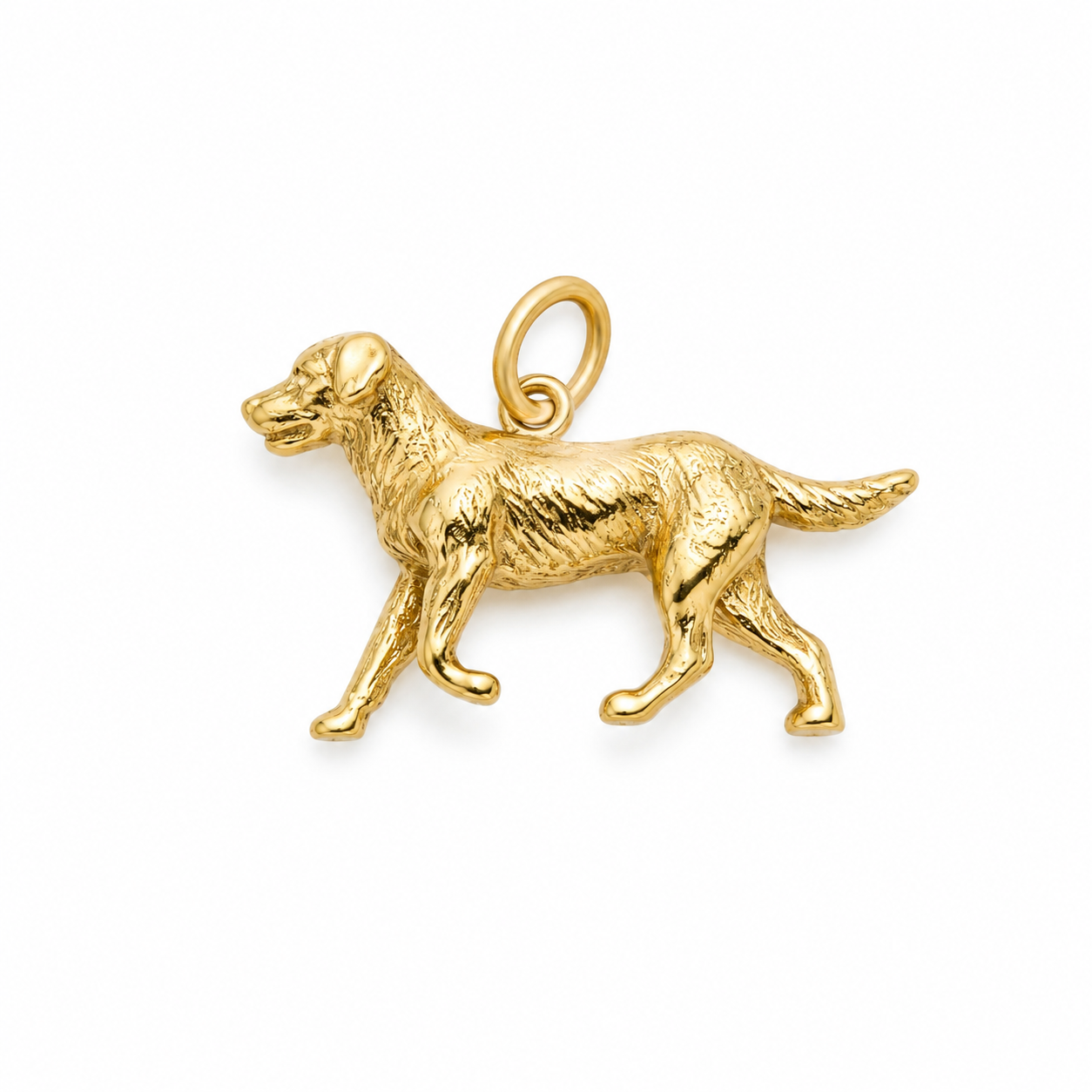 Vintage 14KT Gold Golden Retriever Charm