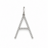 S.Row Designs 14KT gold & diamond initial A charm