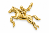 14kt Yellow Gold Show Jumper Horse