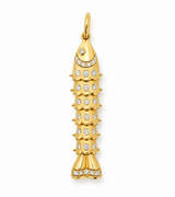S.Row Designs Articulating Diamond Fish Charm