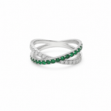 S.Row Designs Diamond & Emerald Ring