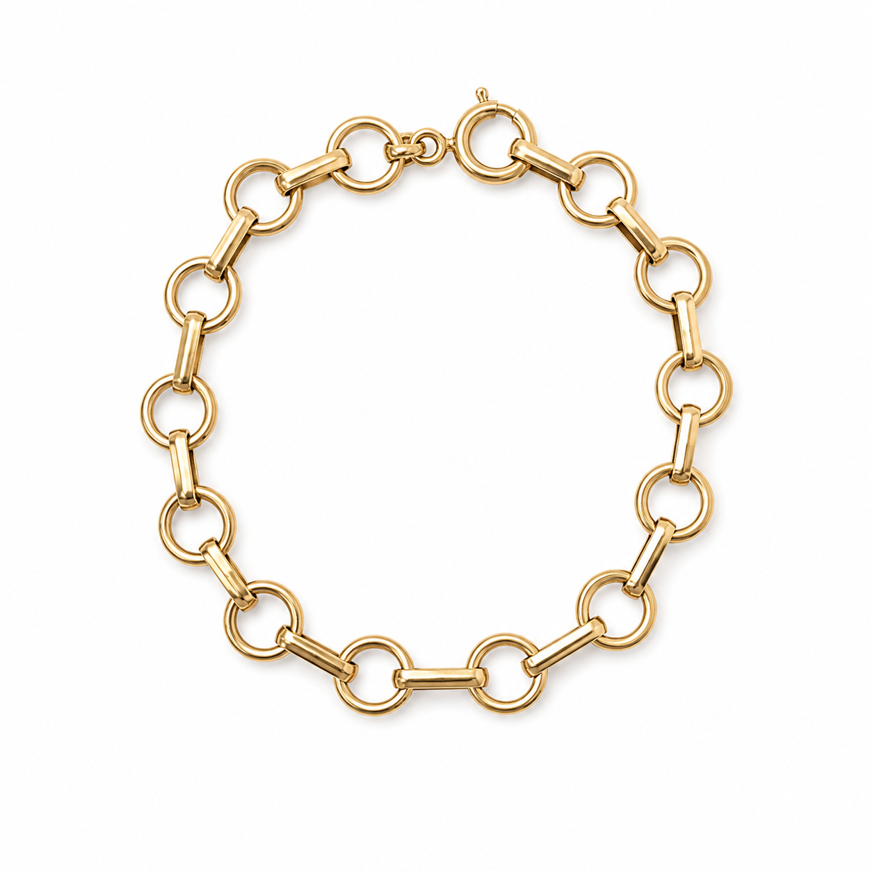 Vintage 14KT Gold Charm Bracelet