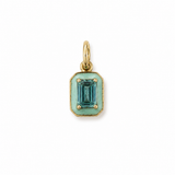 S.Row Designs 14KT Gold Blue Topaz Charm