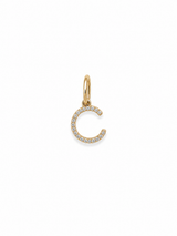 S.Row Designs Diamond Initial C Charm