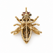 Vintage 14KT Gold, Rubies & Diamond Charm/Pin