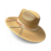 Un Pueblo Straw Hat - Pearl/Feather