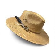 Un Pueblo Straw Hat - Birds/Crystal/Feather