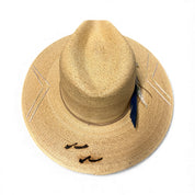 Un Pueblo Straw Hat - Birds/Crystal/Feather
