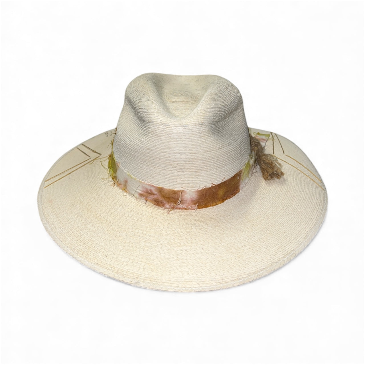 Un Pueblo Straw Hat - Love/Tie Dye/Twine