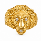 Vintage 14KT Gold Lion Ring