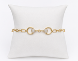 S.Row Designs 14KT Gold & Diamond Bit Bracelet