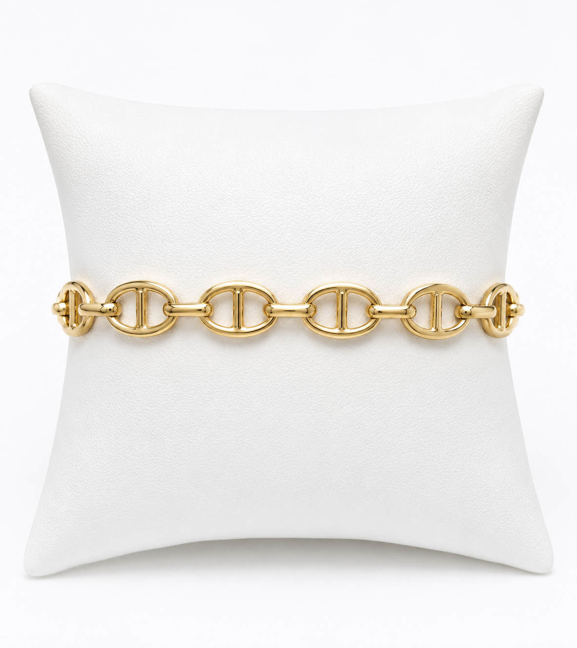 Vintage 14KT Gold Equestrian Link Bracelet