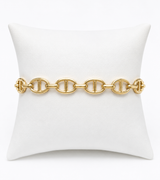 Vintage 14KT Gold Equestrian Link Bracelet