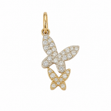 S.Row Designs Double Butterfly Charm