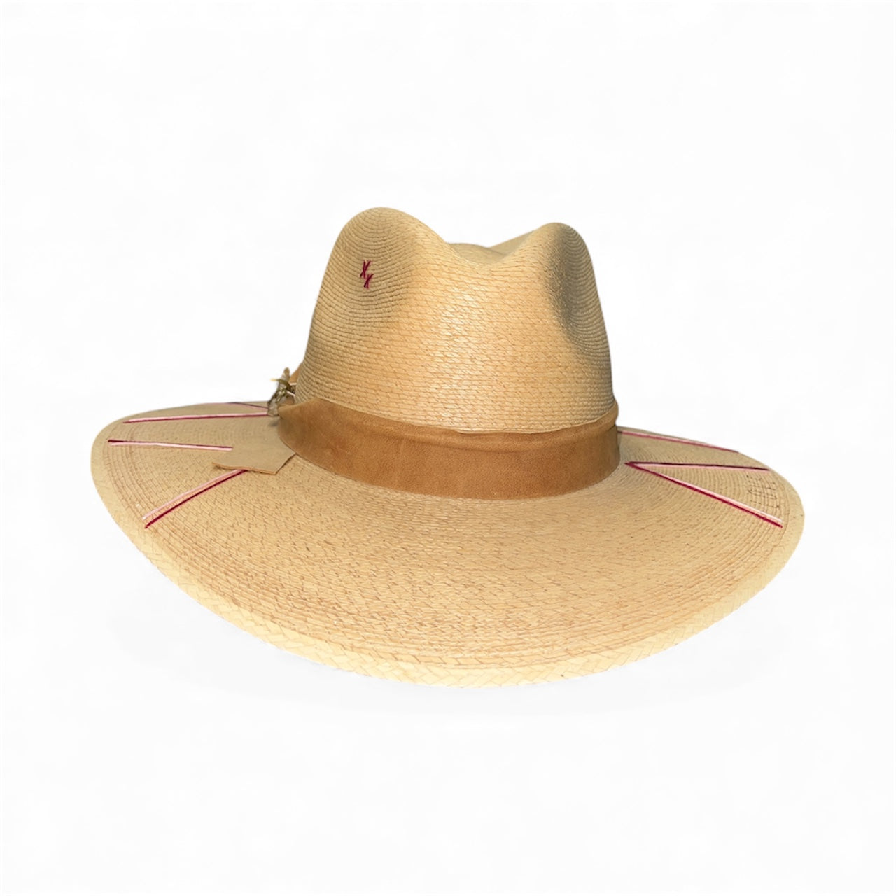Un Pueblo Straw Hat - Love/Heart/Crystal