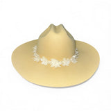 Fab Finds By Sarah Rancher Hat in White Flowers