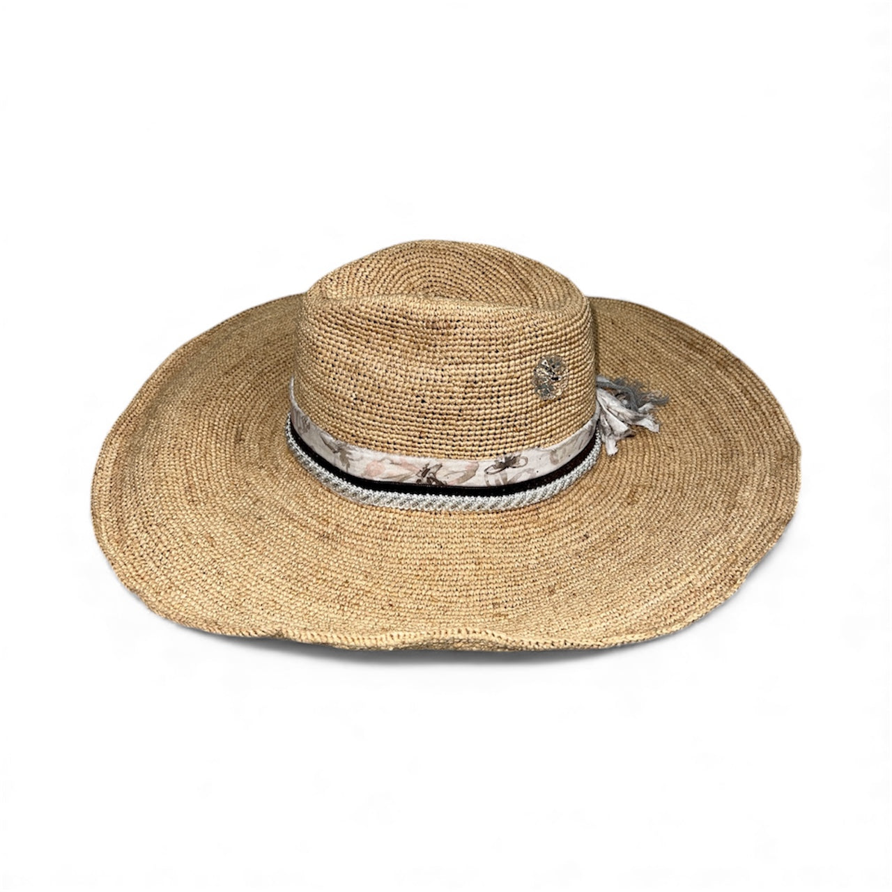 Fab Finds By Sarah Ultrawide Fedora - Brown/Pearls