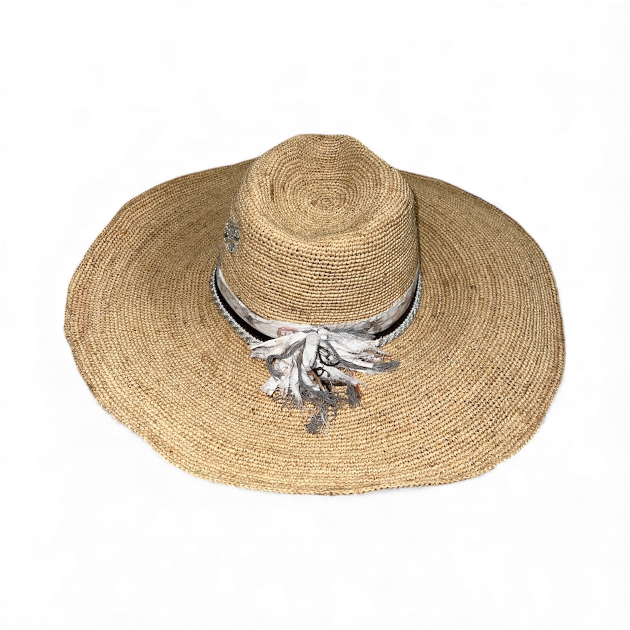 Fab Finds By Sarah Ultrawide Fedora - Brown/Pearls