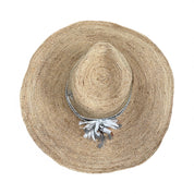 Fab Finds By Sarah Ultrawide Fedora - Brown/Pearls