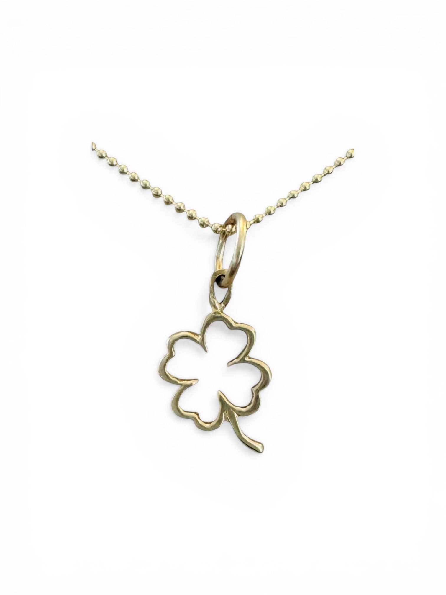 14KT Gold Vintage Clover Charm