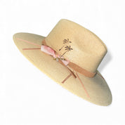 Un Pueblo Straw Hat - Love/Palm/Crystal