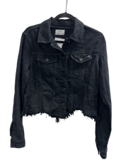 Collab Charmed on Black Denim Jacket