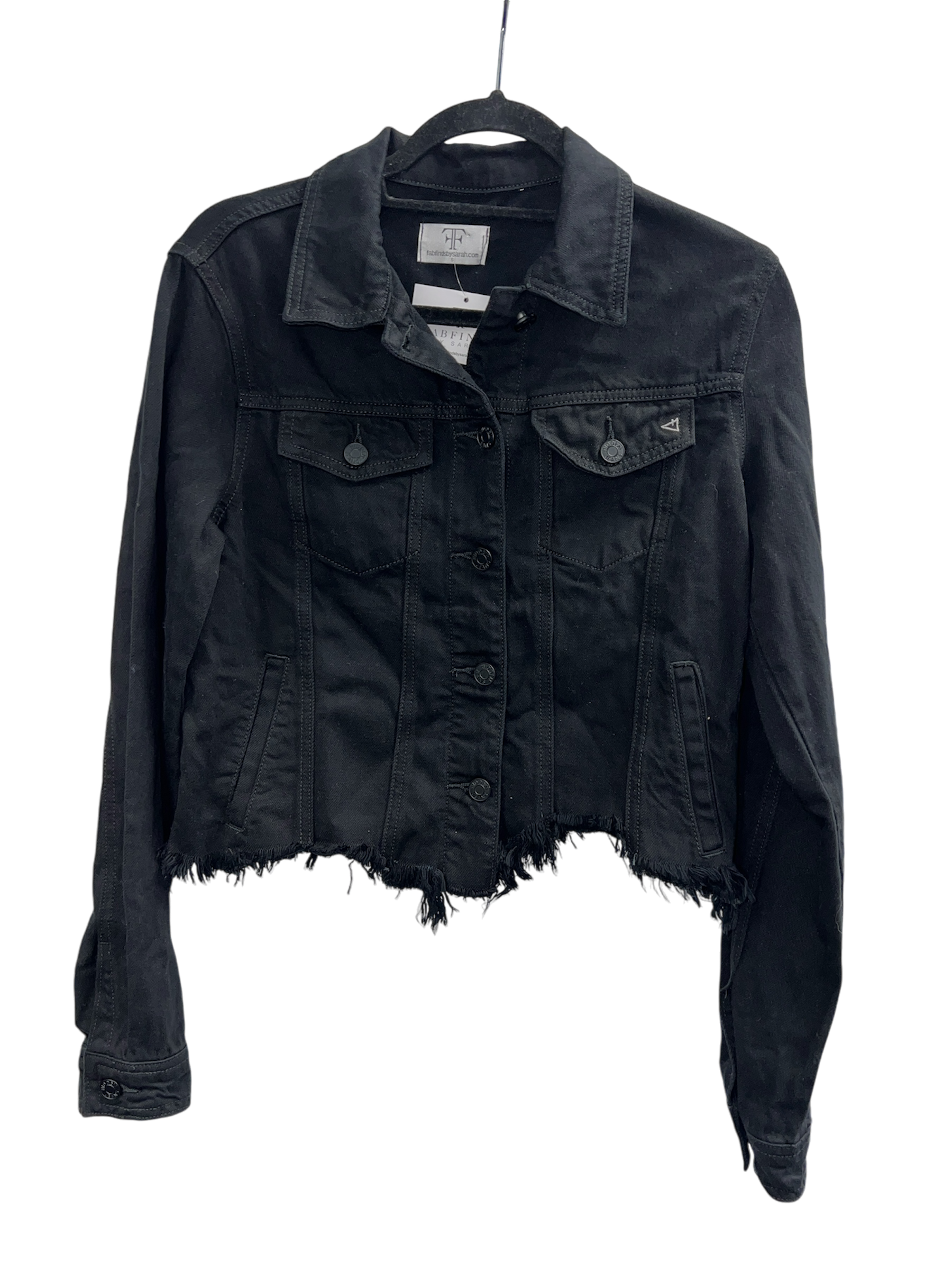 Collab Charmed on Black Denim Jacket