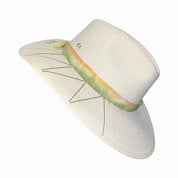 Un Pueblo Straw Hat - Tie Dye Feather