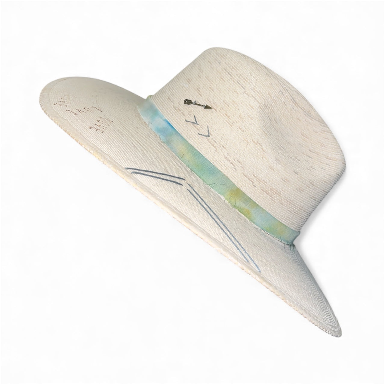 Un Pueblo Straw Hat - Bead/Feather