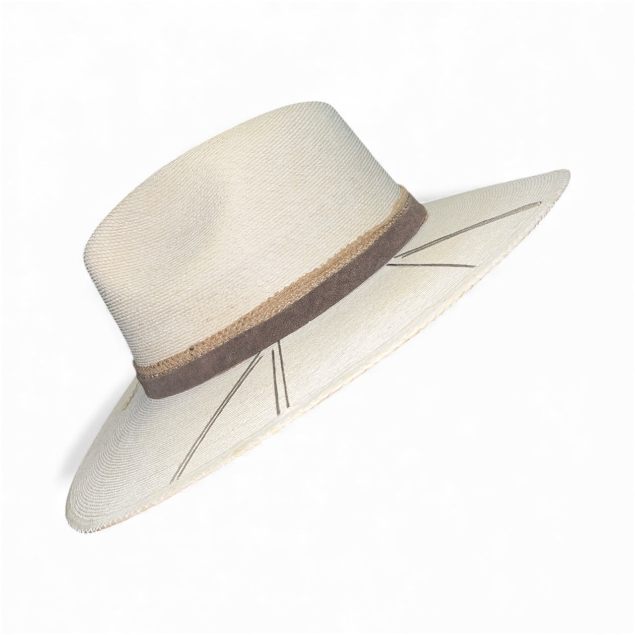 Un Pueblo Straw Hat - Suede/Burlap