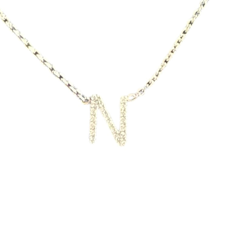 Pave Diamond Initial Necklace