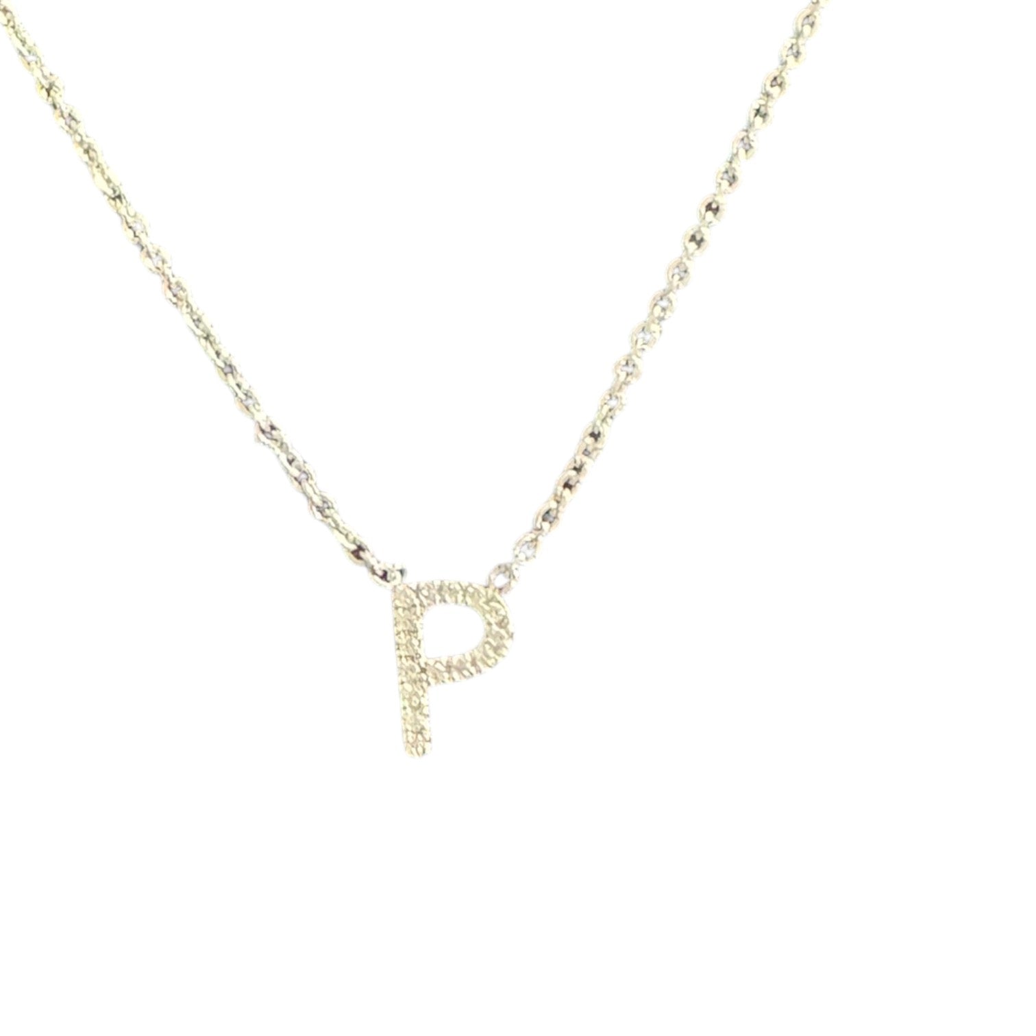 Pave Diamond Initial Necklace