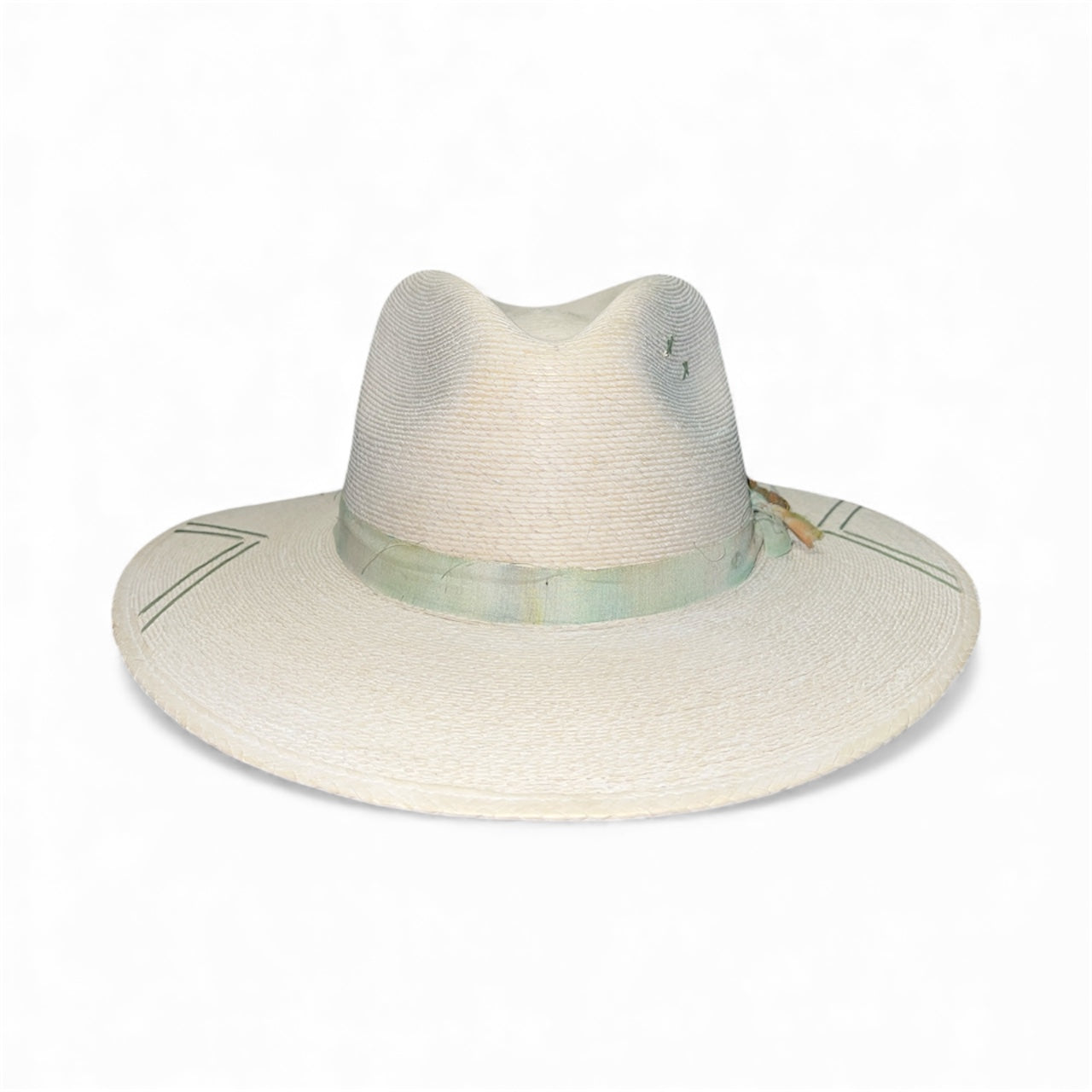 Un Pueblo Straw Hat - Watercolor/Crystal