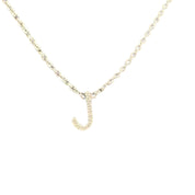 Pave Diamond Initial Necklace