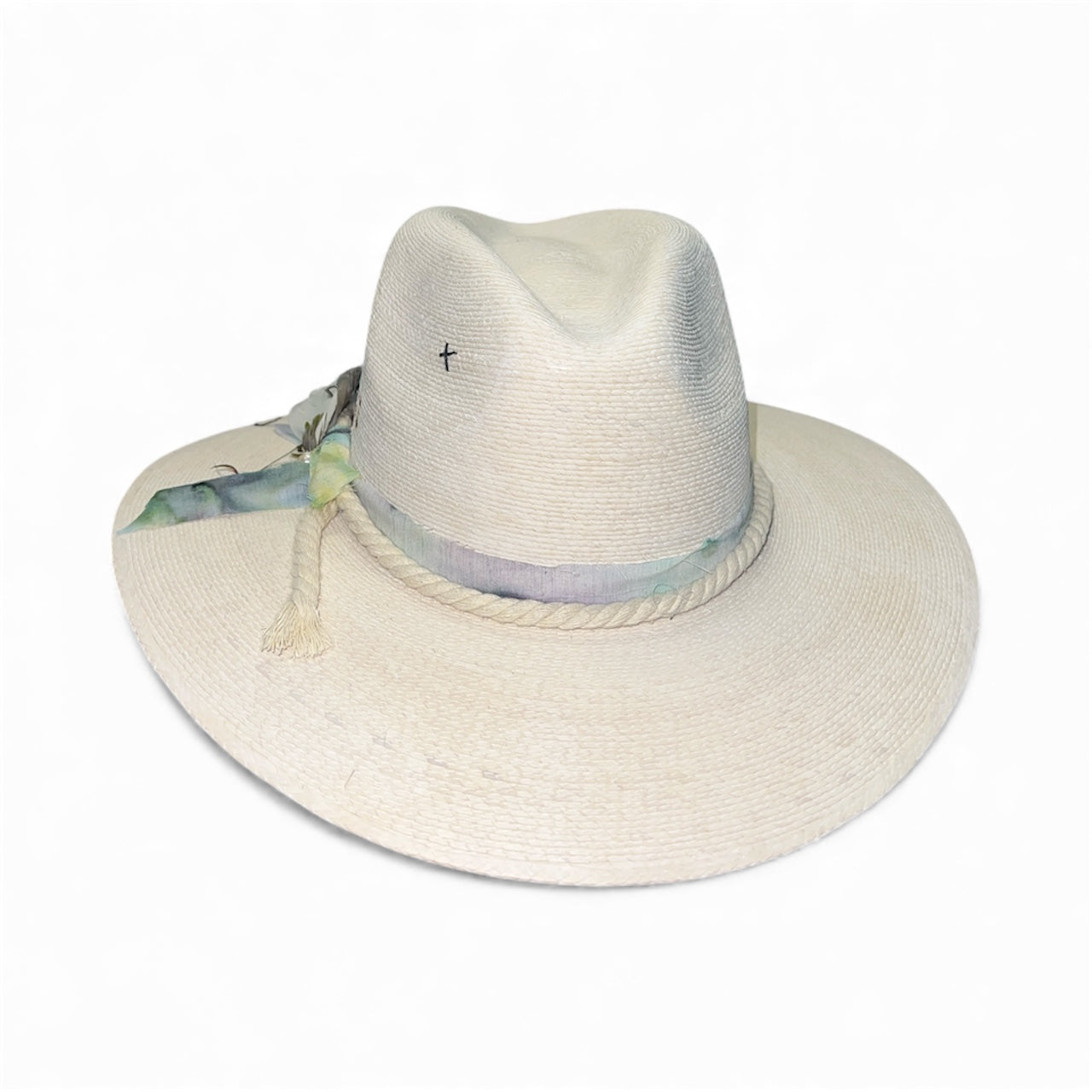 Un Pueblo Straw Hat - Watercolor/Pearl