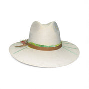 Un Pueblo Straw Hat - Watercolor/Suede